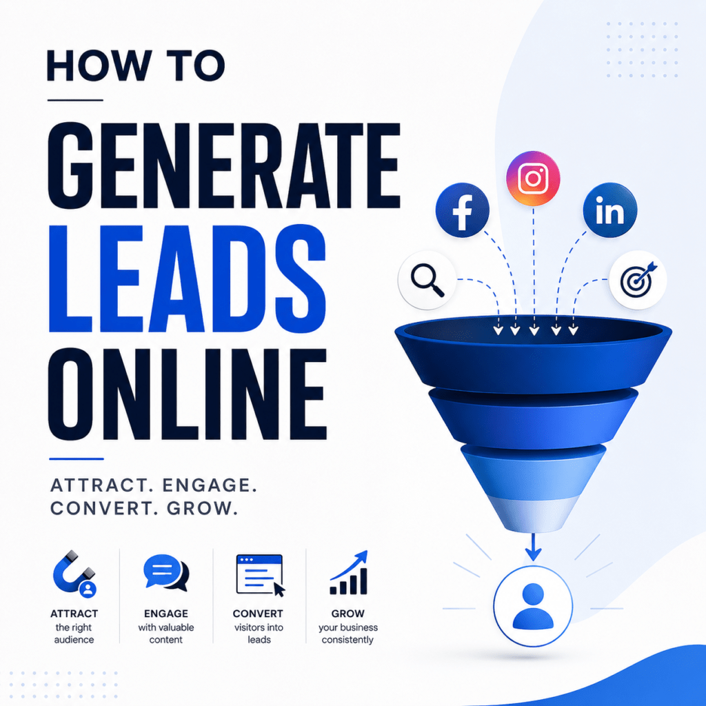 How to generate leads online, how to get traffic on website