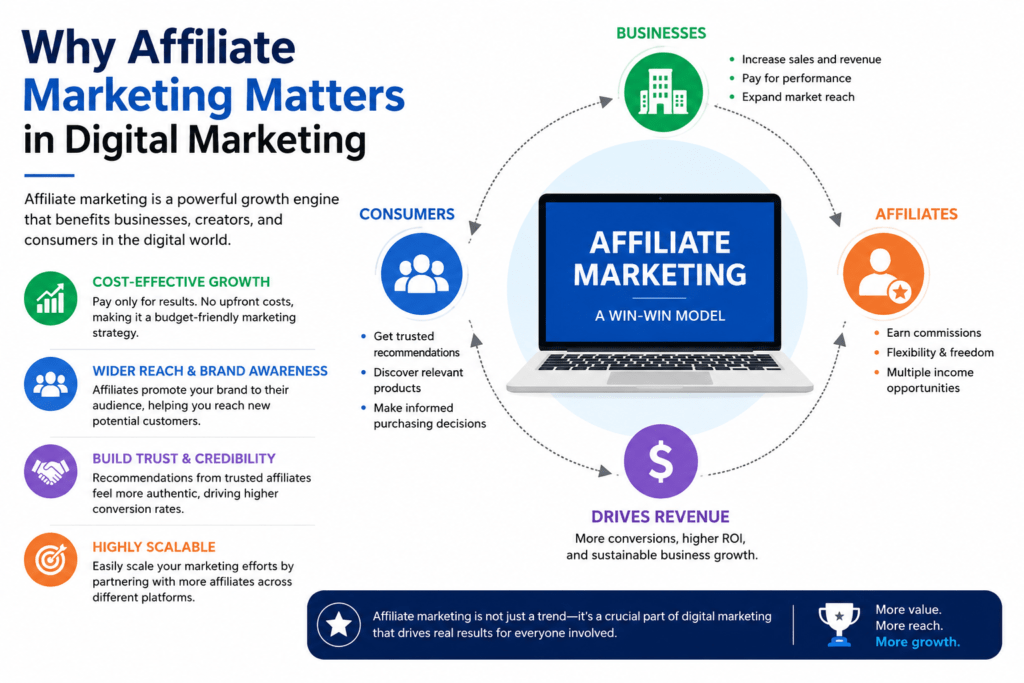 Affiliate Marketing, Affiliate Marketing benefits, Affiliate Marketing in digital growth
