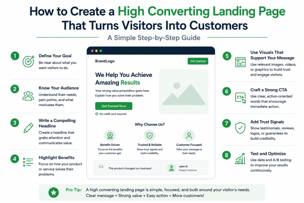 high converting landing page