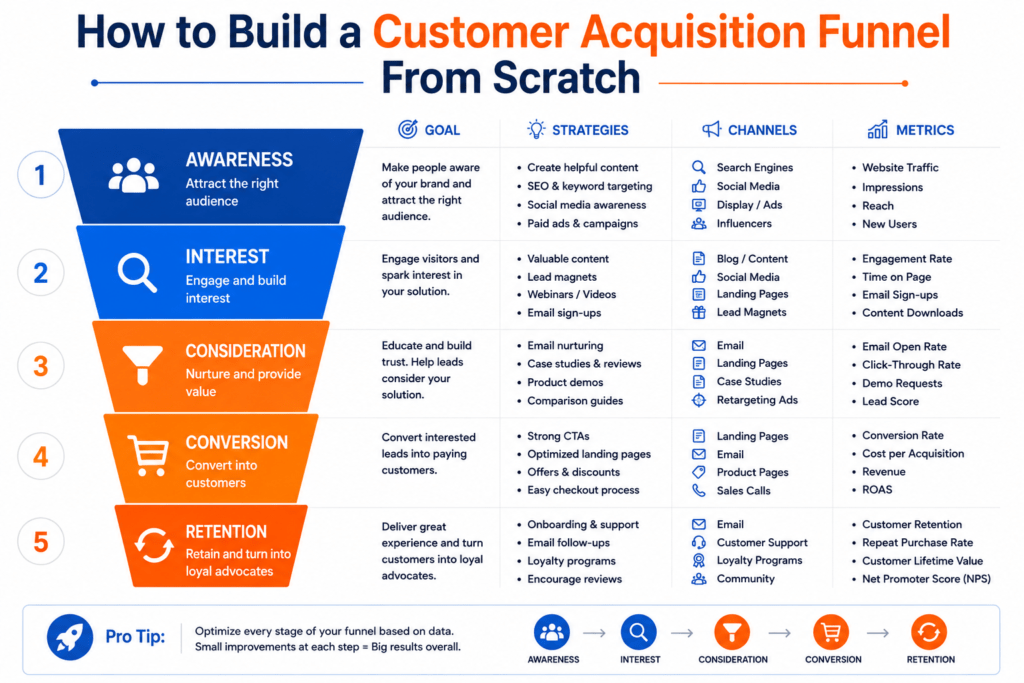 customer acquisition funnel.