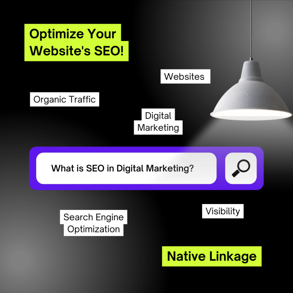 SEO in digital marketing, Website Optimization, Search Engine Optimization